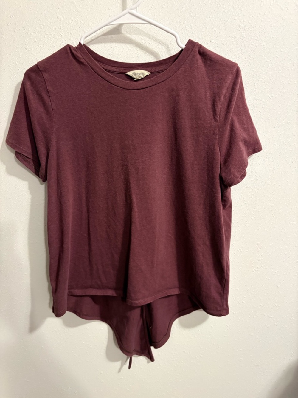 Madewell Short Sleeve Tee in Deep Wine